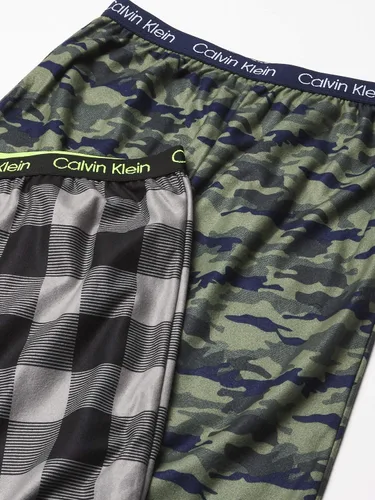 Vista 2 de Calvin Klein ropa de dormir para niños, súper suave, micropijama cepillada, paquete de 2
