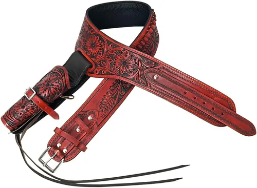 Vista 10 de Hilason Western Right Hand Gun Holster Rig 22 Cal Leather Cowboy