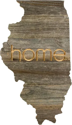 Vista 26 de Letrero de madera rústica de Alabama para casa de campo, decoración del hogar de pared estatal, es un gran regalo temático de AL para recién