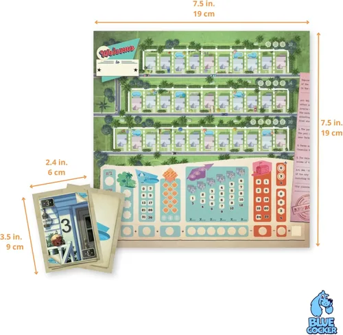 Vista 7 de Bienvenido a... Tu juego de mesa perfecto para el hogar Juego de estrategia de construcción de ciudades Juego de aventura narrativa para adultos