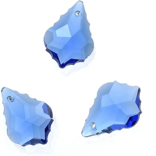 Vista 22 de 20pcs checa facetado cristal barroco lámpara colgante gota perlas Suncatcher 0.866 in febrero amatista púrpura piedra natal