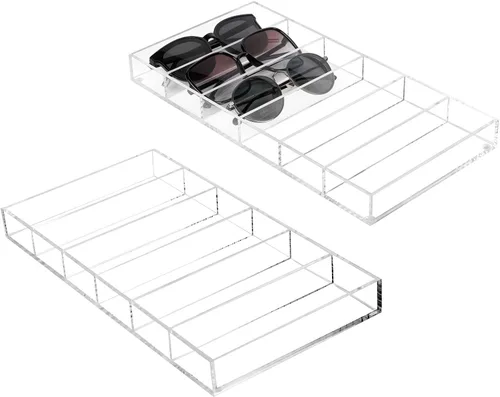 Vista 7 de MyGift Acrylic Sunglass Organizer,Glasses Holder,Sunglass Holder,Eyeglass Case Storage,Display Tray Drawer,Eyewear, Jewelry, Makeup