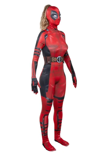 Vista 8 de Disfraz de Traje Zentai Ladypool para Mujer Multicolor