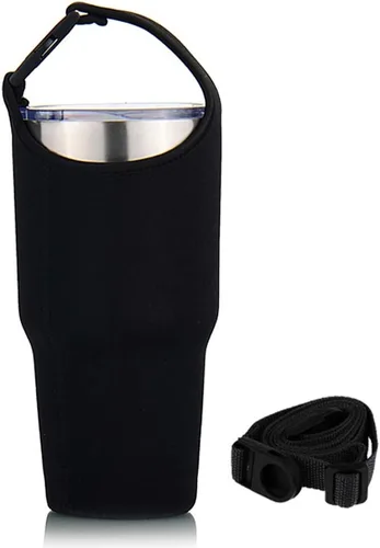 Vista 2 de Soporte para vasos de 30 onzas, funda para vaso con asa de transporte, bolsa de neopreno para botella de agua para YETI Rambler - Paquete de 3