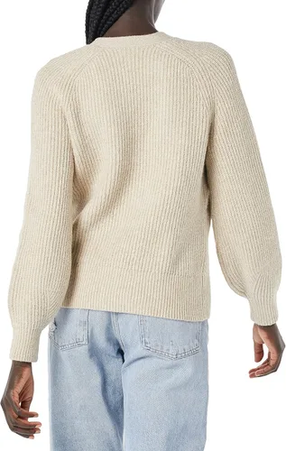 Vista 2 de Tienda Essentials Cárdigan tipo blusón acanalado suave al tacto para mujer