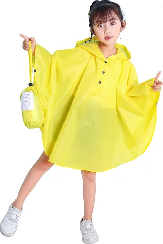 Vista 4 de Spmor Chaqueta de lluvia con capucha para niños