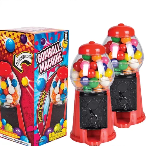 Vista 9 de The Dreidel Company Banco de máquina de chicles y banco de monedas de juguete para niños, bolas de goma no incluidas, 6.5 pulgadas (individual)