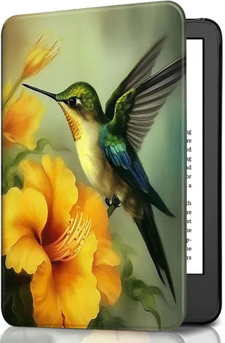 Vista 86 de Funda para Kindle básico de 6 pulgadas (11.ª generación), múltiples ángulos, piel sintética, delgada, con función de encendido y apagado automático