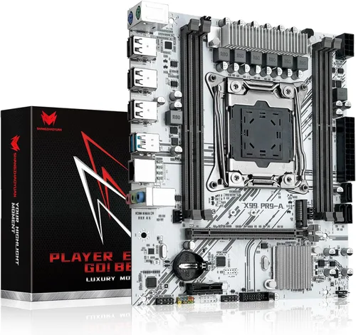 Vista 12 de X99 Placa base de doble CPU LGA 2011-3 Placa base de servidor para Intel i7 5ª/6ª generación Xeon E5 V3/V4 Series