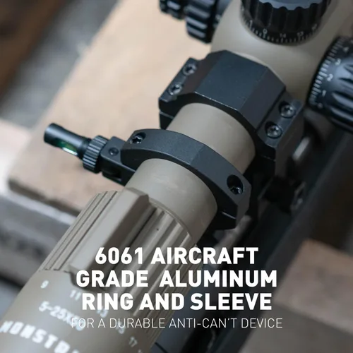 Vista 6 de Monstrum Burbuja de nivel de alcance de rifle plegable 1.181 in de diámetro