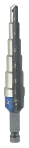 Vista 13 de Broca escalonada UniBit, de Irwin Tools, de 3/16 a 1/2 pulgada