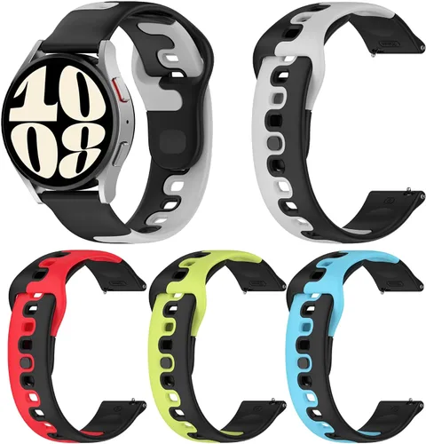 Vista 6 de BabyValley Bandas suaves compatibles con Huawei Watch GT3 de 1.654 pulgadas/Watch GT2 de 1.654 pulgadas, 0.787 pulgadas, correa deportiva ajustable