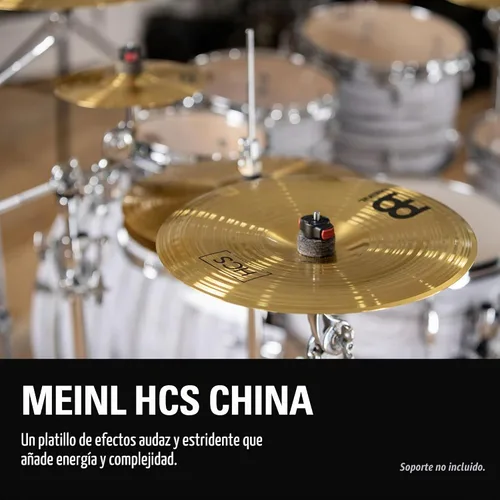 Vista 3 de Meinl Platillo China de 12" - Latón con acabado tradicional HCS para batería, fabricado en Alemania (HCS12CH)