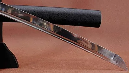 Vista 4 de Espada GLW 41" hecha a mano de acero de alto carbono samurai japonés batalla Ready espada Katana FullTang