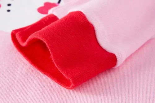 Vista 7 de Akyzic Conjuntos de pijamas de Navidad para niños y niñas, ropa de dormir de Papá Noel y muñeco de nieve