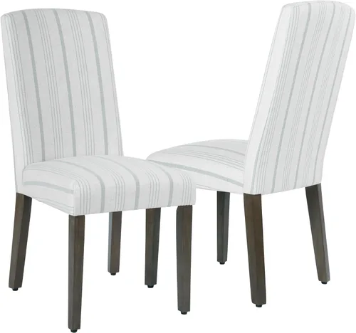 Vista 17 de HomePop Parsons - Silla de comedor, color gris (juego de 2)