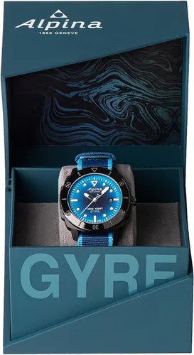 Vista 4 de Alpina Mens Seastrong Diver Gyre Automatic NATO Strap Watch