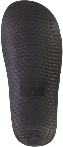 Vista 5 de Nautica Sandalias deslizantes para hombre - Cómodos zapatos de piscina y playa sin cordones con plantilla acolchada para uso casual
