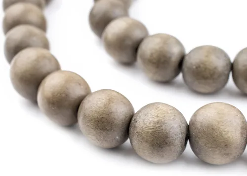 Vista 112 de TheBeadChest: cuentas de madera redondas naturales de 0.315 pulgadas, cuentas de madera sueltas espaciadoras para fabricar joyas, 4 tamaños