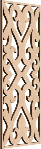 Vista 112 de Keene Paneles de pared decorativos de madera con calado, 9 3/8 pulgadas de ancho x 24 3/8 pulgadas de alto x 1/4 de alto, abedul Birch