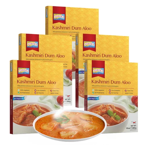 Vista 27 de Ashoka Comidas indias listas para comer desde 1930, 100% vegetariano Dal Makhani, comida india totalmente natural cocinada tradicionalmente, a base