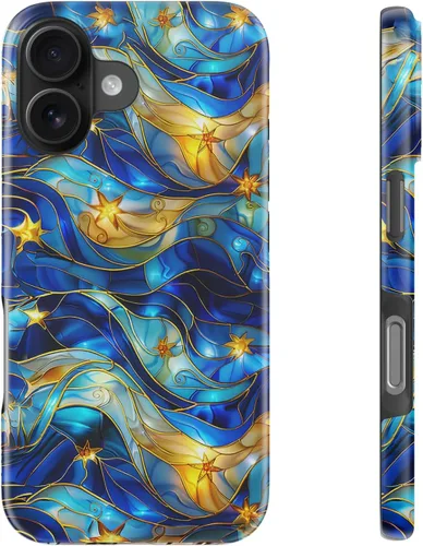 Vista 100 de LUHOURI Funda para iPhone 12 Mini, compatible con carga inalámbrica, doble capa, interior de silicona suave + carcasa exterior dura, bonito diseño