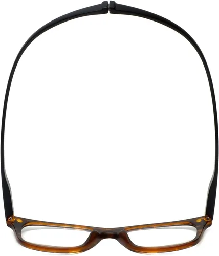 Vista 4 de Magz Chelsea - Gafas de lectura clásicas Tortoise Havana Gold para hombres y mujeres, para colgar en el cuello, magnéticas, con cierre de presión
