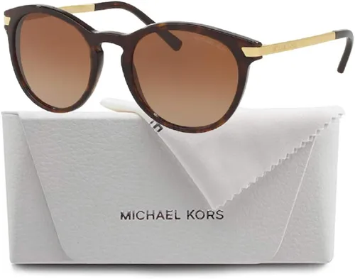 Vista 3 de Michael Kors MK2023 Round Sunglasses for Women BUNDLE With Designer iWear Complimentary Eyewear Kit