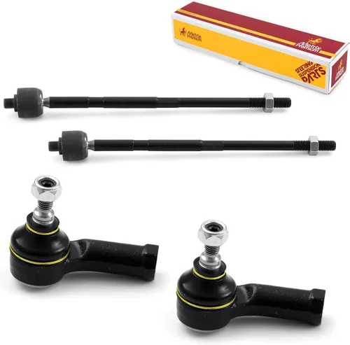 Vista 78 de Metrix Premium Chassis Parts - Kit de 4 piezas de extremos de barra de acoplamiento frontal exterior e interior compatible con Nissan Pathfinder