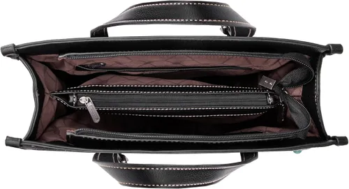 Vista 4 de Wrangler Aztec - Bolso de hombro abierto de lona con bolsa cruzada