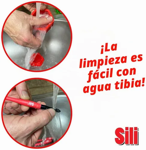 Vista 6 de Sili Kit de cepillos de pegamento con micro cepillos aplicadores de pegamento para madera y cápsula de almacenamiento