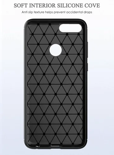 Vista 7 de Asuwish Funda compatible con Huawei P Smart 2017/Enioy 7S/Honor 9 Lite/9N/9i y protector de pantalla de vidrio templado, fundas protectoras