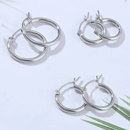 Vista 6 de Gacimy - Arracadas de oro para mujer, chapadas en oro real de 14 quilates con poste de plata esterlina 925