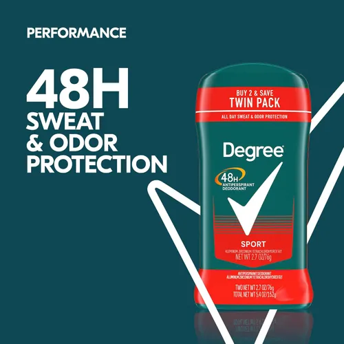 Vista 2 de Degree Men Antitranspirante Desodorante Original para Hombres, Paquete de 12, Protección contra el Sudor y Olor por 48 Horas, Sport 2.7 oz
