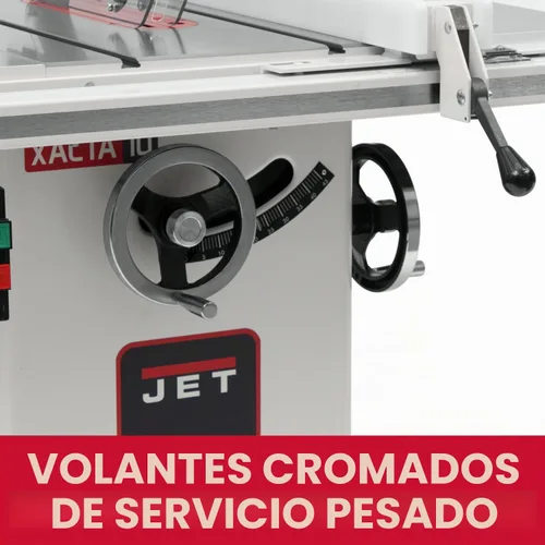 Vista 3 de JET Sierra de mesa XACTA Deluxe de 10 pulgadas, rasgadura de 30 pulgadas, 3 HP, 230 V 1Ph (JTAS-10XL30-DX)