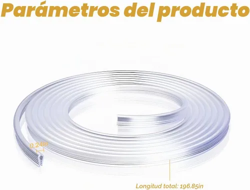 Vista 2 de Protección de borde de puerta de automóvil, 16 pies de forma de U transparente sin pegamento, protector de borde de puerta de automóvil, tiras