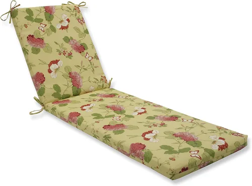 Vista 14 de Pillow Perfect Cojín para tumbona con respaldo sólido para interiores y exteriores, con lazos de fibra de felpa, resistente a la intemperie y a