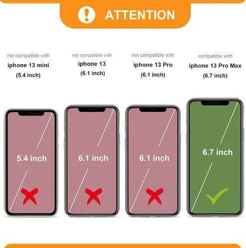 Vista 2 de Bocasal Funda tipo cartera desmontable para iPhone 13 Pro Max con bloqueo RFID, ranuras para tarjetas, soporte de cuero PU premium, soporte