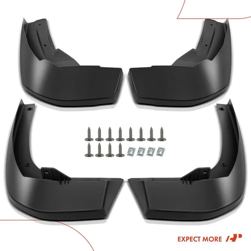 Vista 8 de A-Premium Juego de 4 piezas guardabarros protectores contra salpicaduras guardafangos con kits de hardware compatibles con Honda Ridgeline