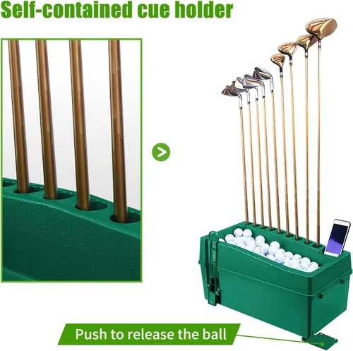 Vista 2 de WBM Máquina Automática de Tee de Golf, Dispensador de Tees para Pelotas de Golf, Entrenador de Swing de Golf