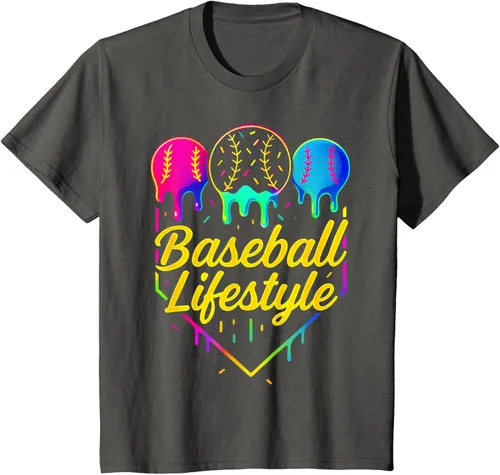 Vista 44 de Baseball Life Style 101 - Camiseta de béisbol para jóvenes