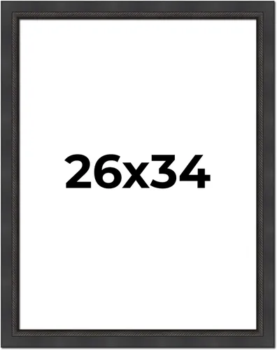 Vista 126 de Poster Palooza Marco de 5 x 5 pulgadas, color negro, cuerda biselada, marco de madera maciza, ancho de moldeo de 2 pulgadas, con plexiglás acrílico