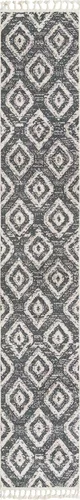 Vista 10 de Unique Loom Cherokee Collection Gatlinburg - Alfombra rectangular de 2 x 3 pies 1 pulgada, color blanco y negro