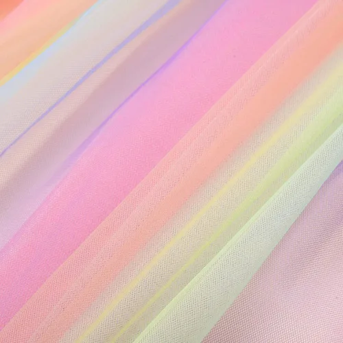 Vista 7 de Uhnice Vestido de malla sin mangas con lentejuelas para niña pequeña para fiesta de boda, Arco iris