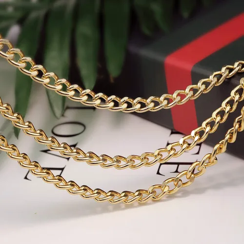 Vista 3 de Lamdgbway Multi Layer Waist Chain Metal Belt for Dress for Women