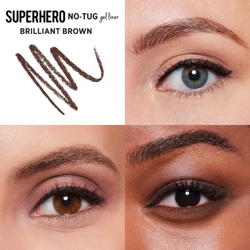 Vista 2 de IT Cosmetics Superhero No-Tug Gel Eyeliner – Impermeable Fórmula Mezclable – Uso todo el día – Lápiz de ojos afilable – 0.042 onzas Blendable Eye