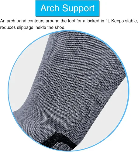 Vista 5 de APTYID Calcetines acolchados con control de humedad para hombre (46 pares)