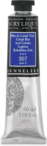 Vista 72 de Sennelier Extra-Fine Artists' Acrílico, 2.0 fl oz, Anthraquinone Blue S5, 2.02 Fl Oz (Paquete de 1)