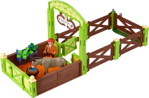 Vista 3 de Playmobil Tijeras de espíritu y zanahorias señor DreamWorks con puesto de caballo