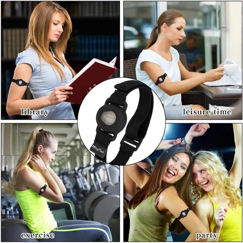 Vista 4 de Brazalete para Dexcom G7, sistema de monitor continuo de glucosa CGM, cubierta de sensor transmisor, banda flexible ajustable de 8 a 19 pulgadas